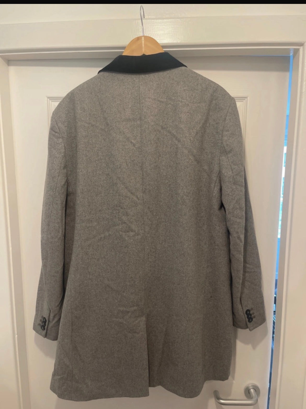 Vintage Men’s Cedar Wood State Grey Long Coat XL