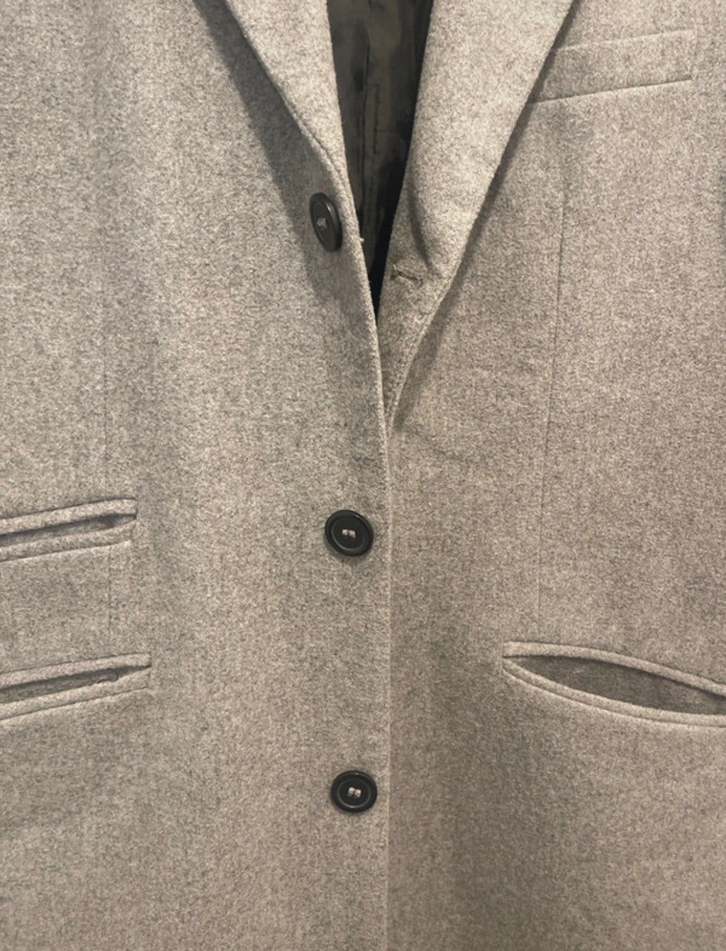 Vintage Men’s Cedar Wood State Grey Long Coat XL