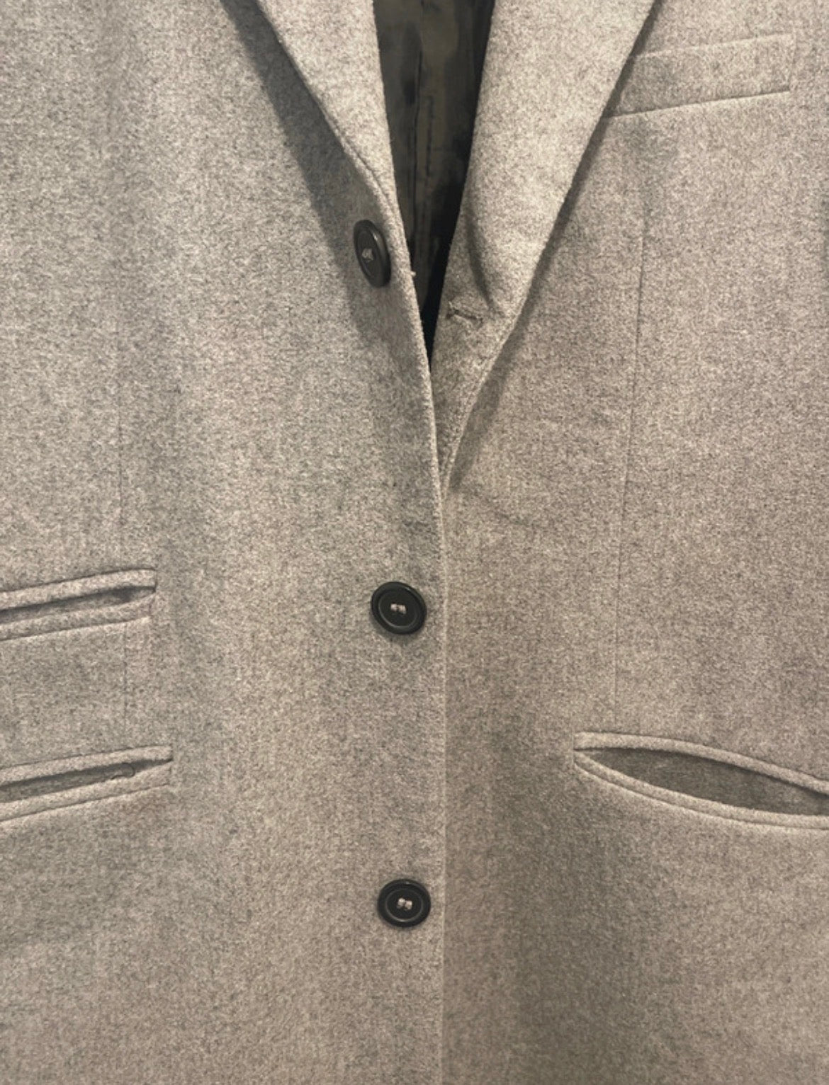 Vintage Men’s Cedar Wood State Grey Long Coat XL