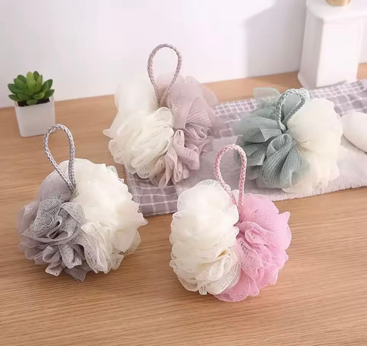 Shower Back Scrub, multicoloured, 3 for the price of 1