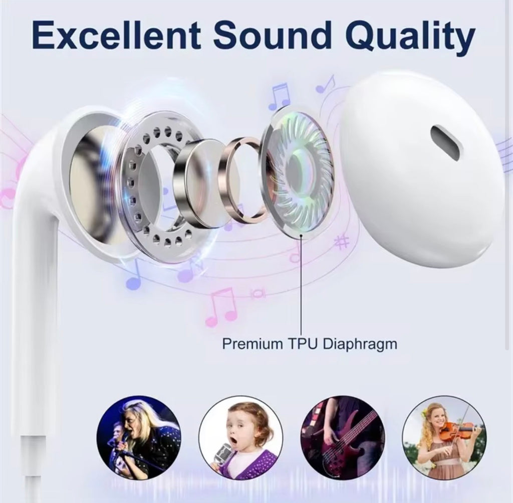 3.5mm Jack Wired Earphones for IPhone